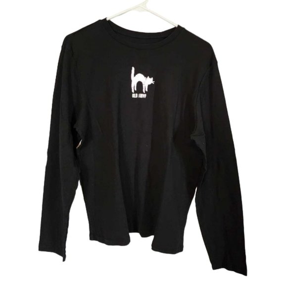 Old Navy Tops - EUC Old Navy Black Cat T-Shirt Halloween